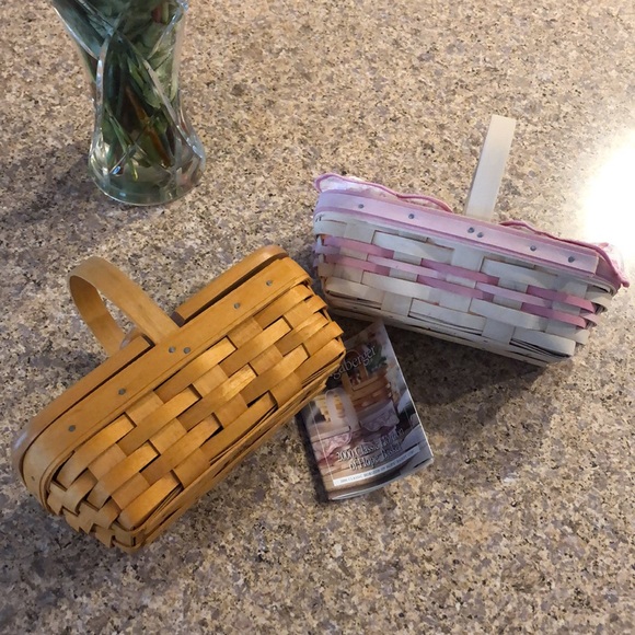 2 Longaberger Horizon of Hope 2000 Baskets Handmade Baskets - Picture 5 of 16